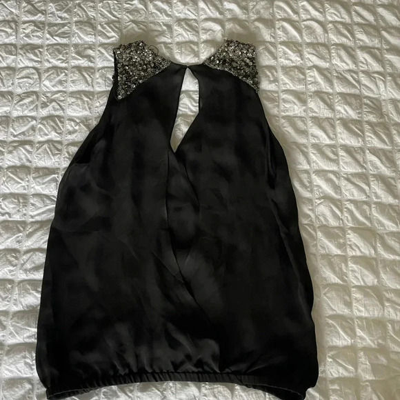 Ramy Brooke black silk sequin top - Picture 7 of 7